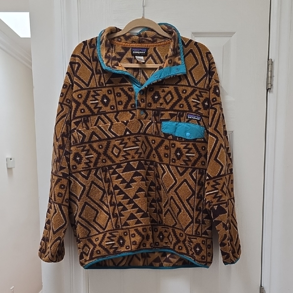 SOLD Patagonia Rare Print Fleece Pullover